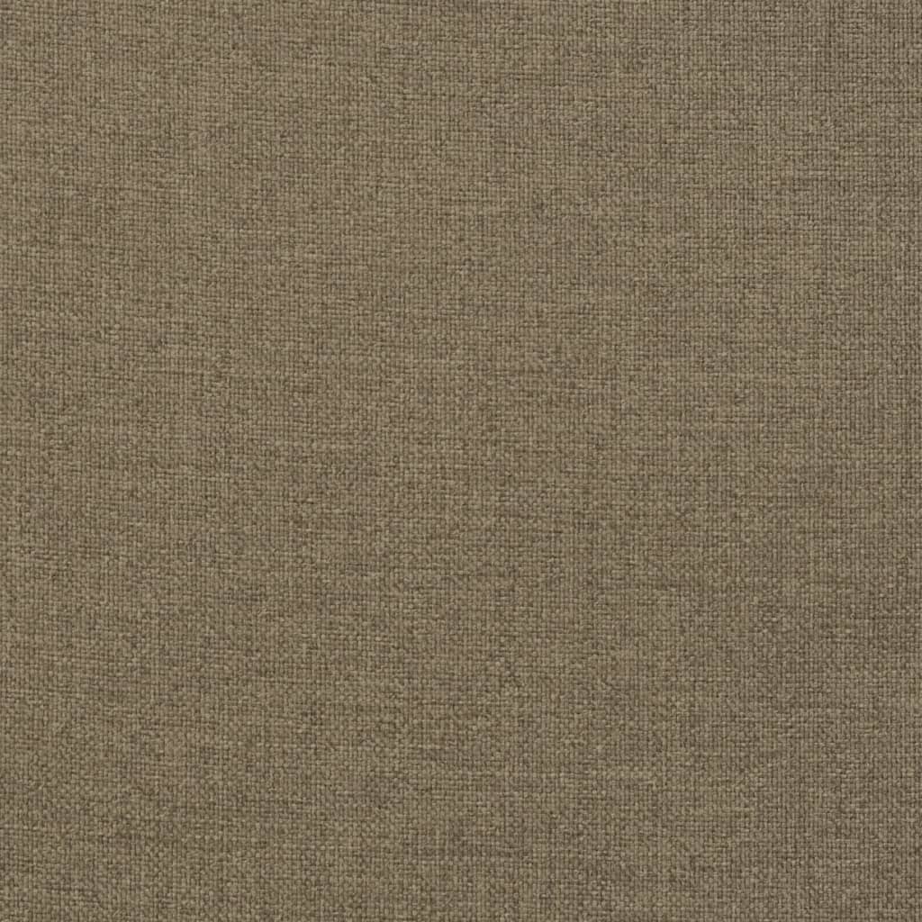 Stoelkussens 6 st hoge rug 120x50x7 cm stof gemêleerd taupe - AllerleiShop