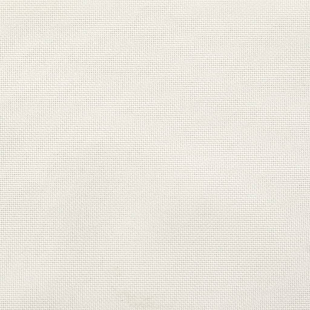 Stoelkussens 2 st lage rug 100x50x7 cm stof gemêleerd crème - AllerleiShop