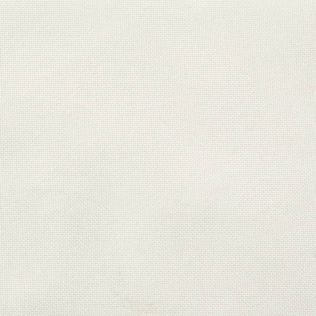 Stoelkussens 4 st lage rug 100x50x7 cm stof gemêleerd crème - AllerleiShop