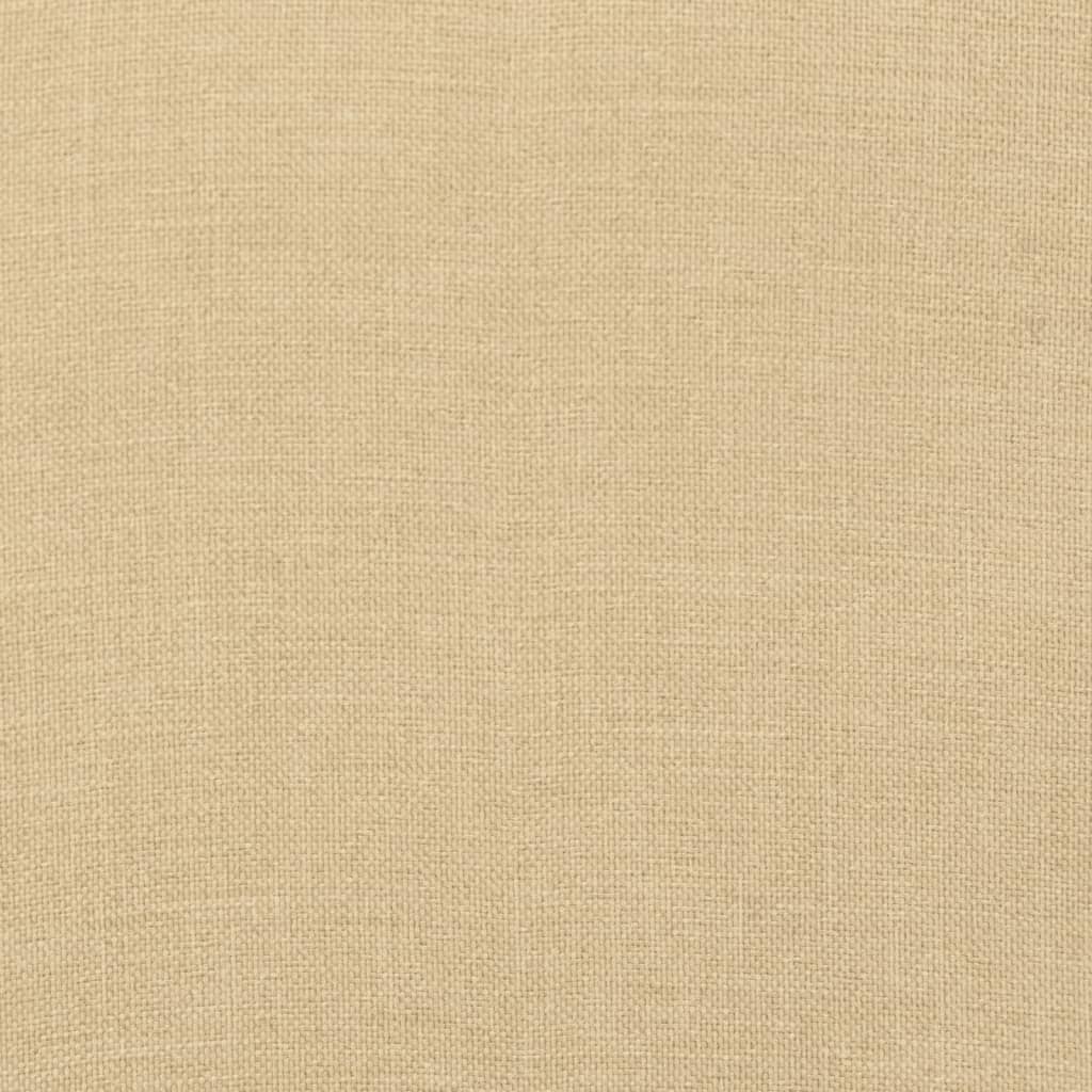 Stoelkussens 4 st lage rug 100x50x7 cm stof gemêleerd beige - AllerleiShop