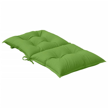 Stoelkussens 4 st lage rug 100x50x7 cm stof gemêleerd groen - AllerleiShop