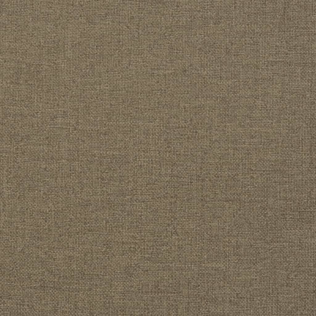 Stoelkussens 2 st lage rug 100x50x7 cm stof gemêleerd taupe - AllerleiShop