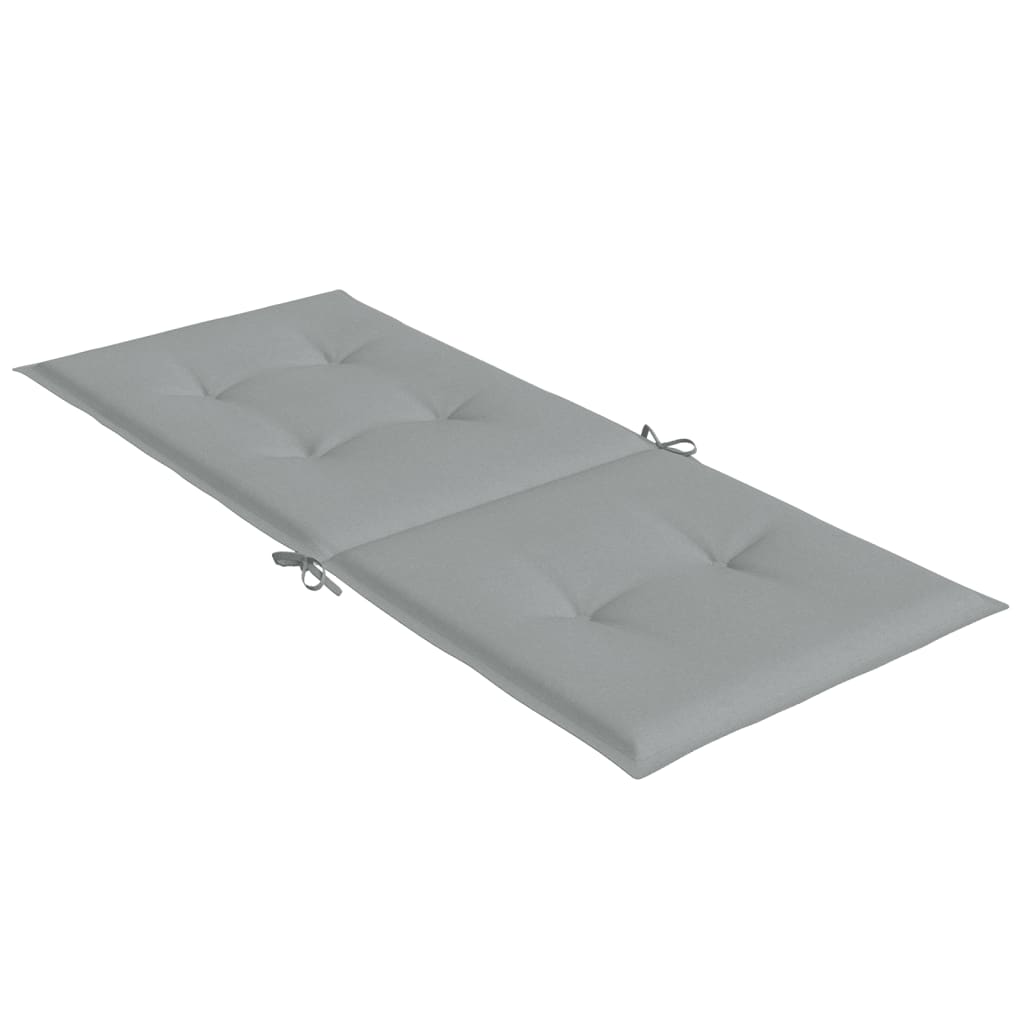 Stoelkussens 6 st hoge rug 120x50x4 cm stof lichtgrijs - AllerleiShop