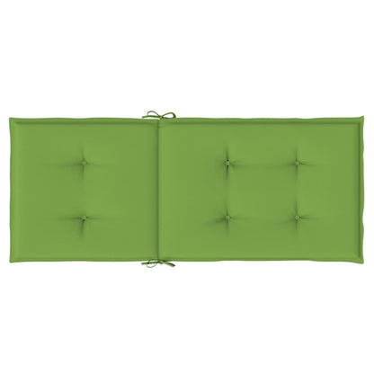 Stoelkussens 2 st hoge rug 120x50x4 cm stof gemêleerd groen - AllerleiShop