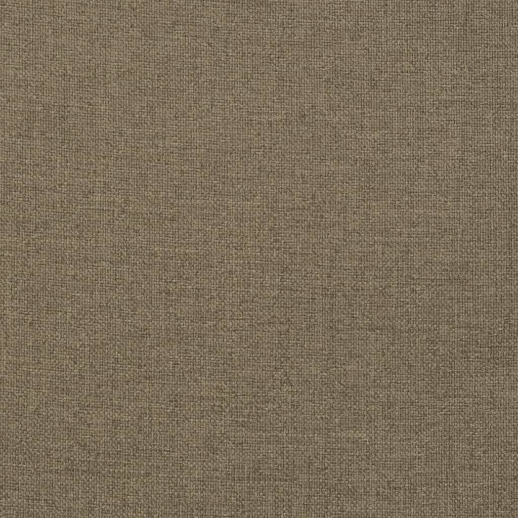 Stoelkussens 6 st hoge rug 120x50x4 cm stof gemêleerd taupe - AllerleiShop