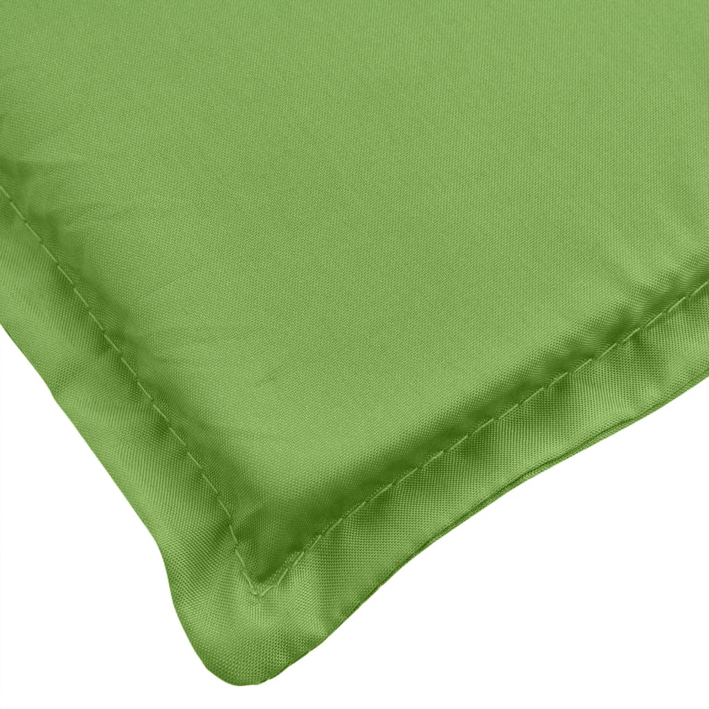 Stoelkussens 2 st lage rug 100x50x4 cm stof gemêleerd groen - AllerleiShop