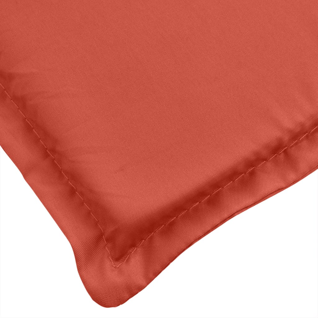 Stoelkussens 4 st lage rug 100x50x4 cm stof gemêleerd rood - AllerleiShop