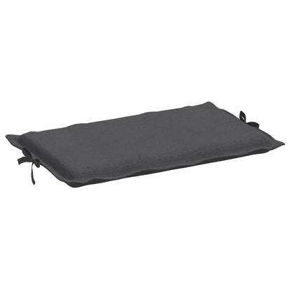 Ligbedkussen 186x58x3 cm stof gemêleerd antracietkleurig - AllerleiShop