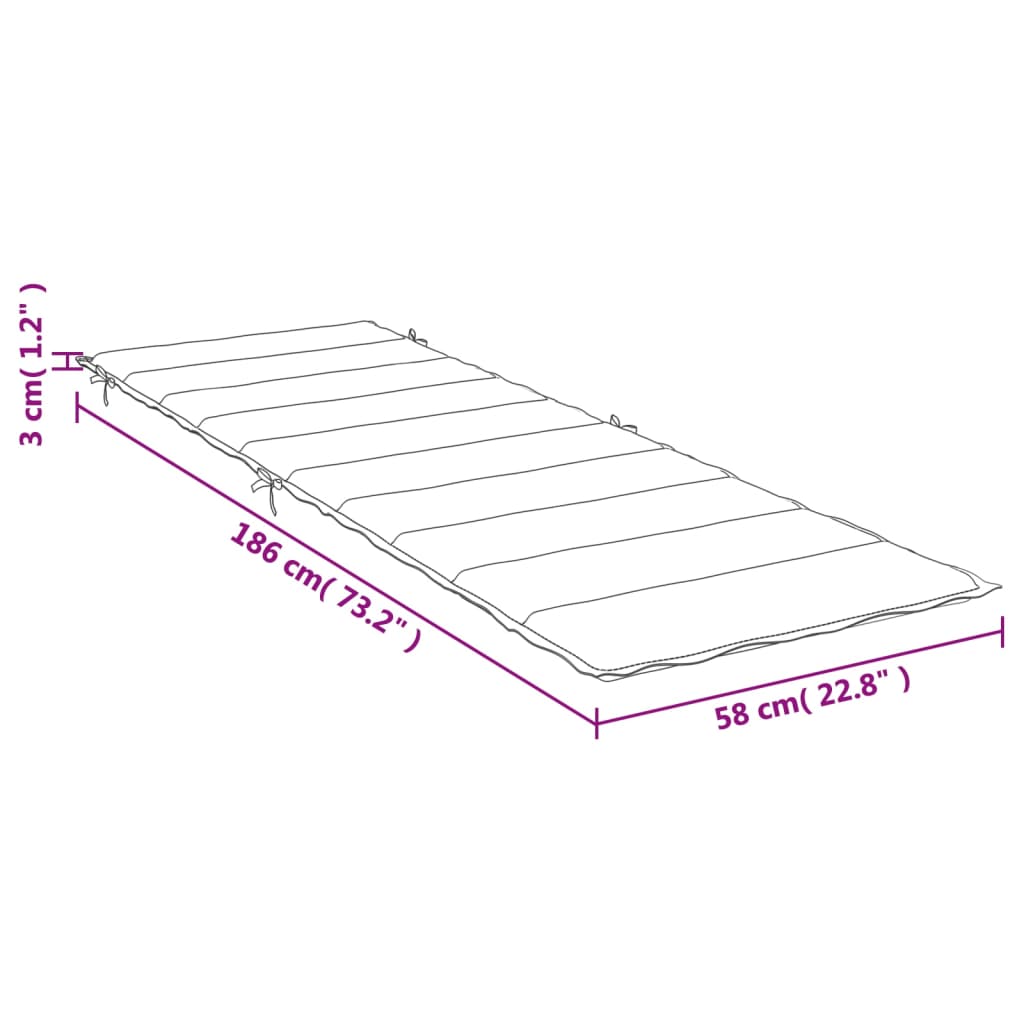 Ligbedkussen 186x58x3 cm stof gemêleerd antracietkleurig - AllerleiShop