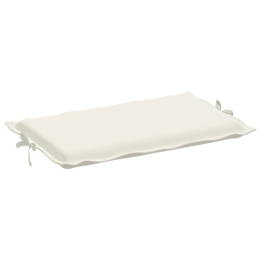 Ligbedkussen 186x58x3 cm stof gemêleerd crèmekleurig - AllerleiShop