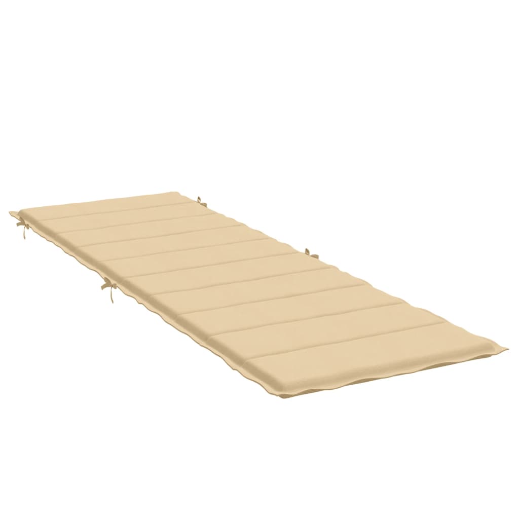 Ligbedkussen 186x58x3 cm stof gemêleerd beige - AllerleiShop