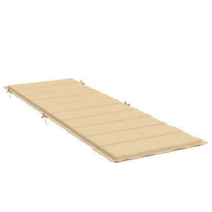 Ligbedkussen 186x58x3 cm stof gemêleerd beige - AllerleiShop