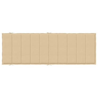 Ligbedkussen 186x58x3 cm stof gemêleerd beige - AllerleiShop