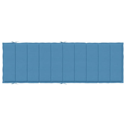 Ligbedkussen 186x58x3 cm stof gemêleerd blauw - AllerleiShop