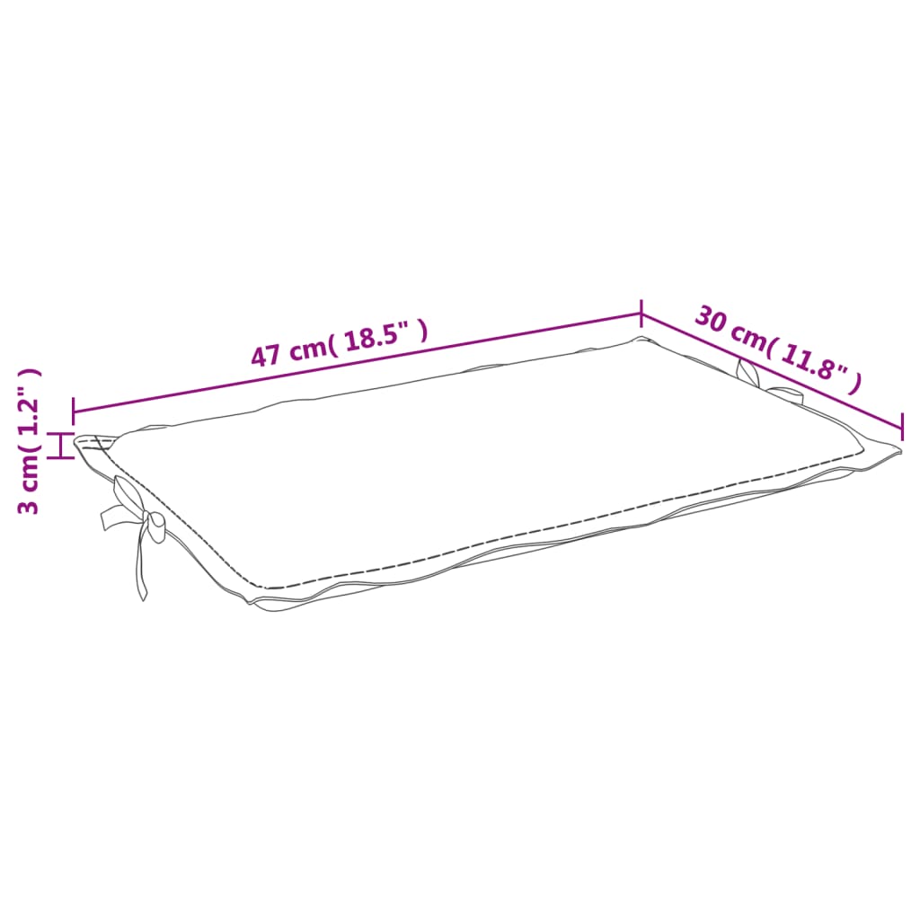 Ligbedkussen 186x58x3 cm stof gemêleerd groen - AllerleiShop