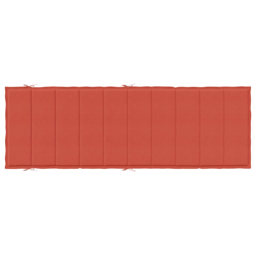 Ligbedkussen 186x58x3 cm stof gemêleerd rood - AllerleiShop