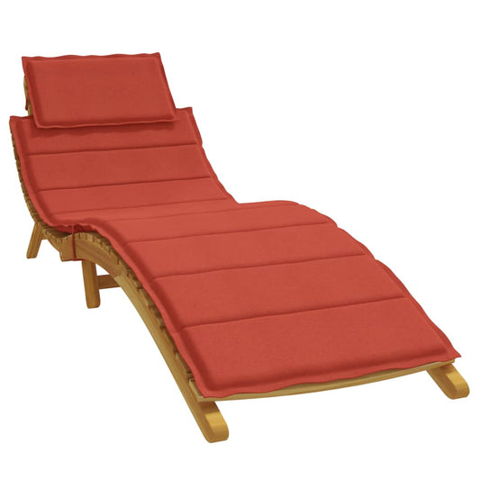 Ligbedkussen 186x58x3 cm stof gemêleerd rood - AllerleiShop