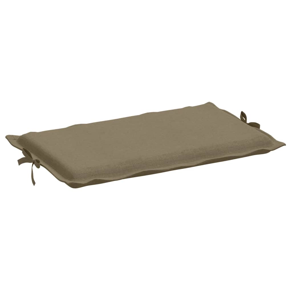 Ligbedkussen 186x58x3 cm stof gemêleerd taupe - AllerleiShop