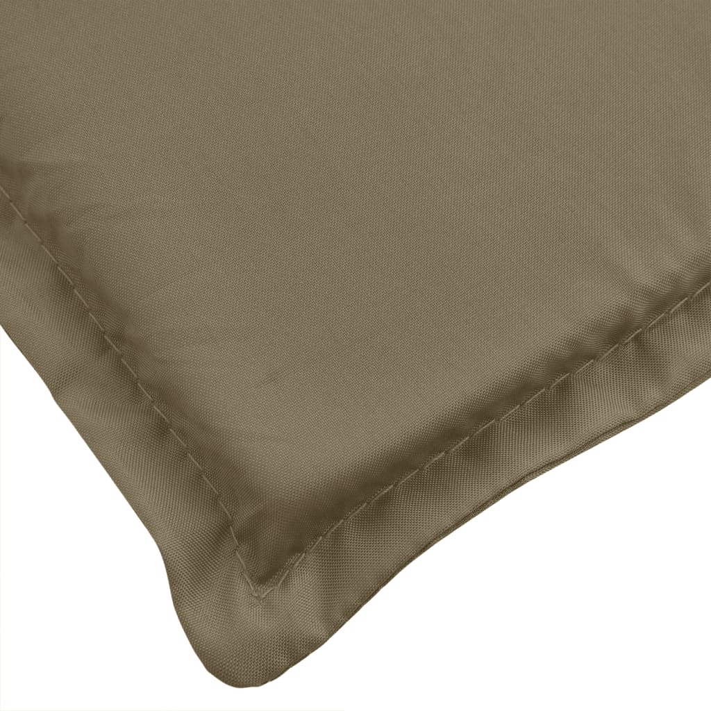 Ligbedkussen 186x58x3 cm stof gemêleerd taupe - AllerleiShop