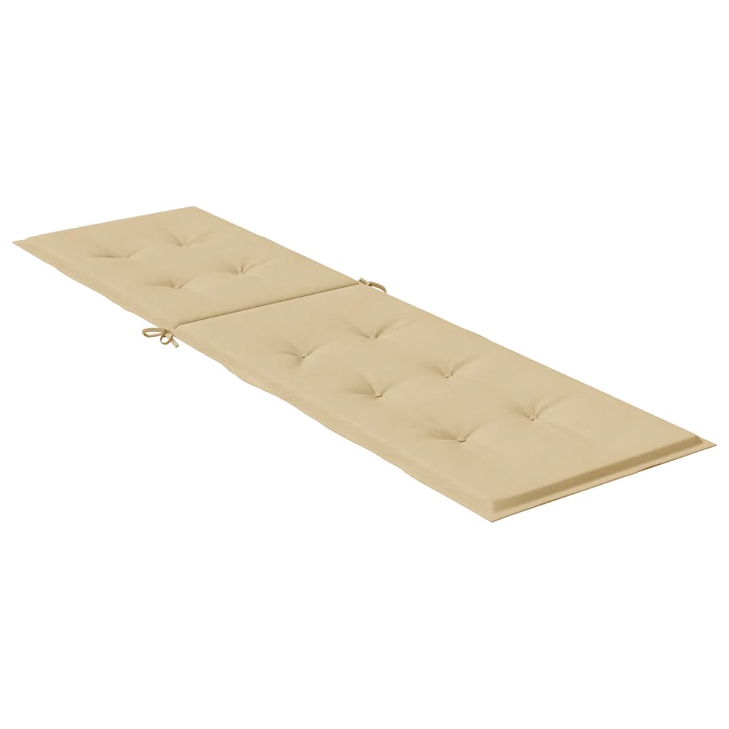 Terrasstoelkussen (75+105)x50x3 cm stof gemêleerd beige - AllerleiShop