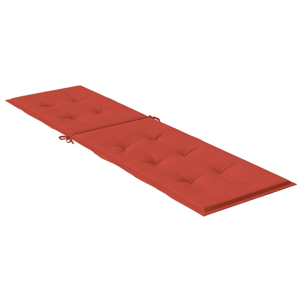 Terrasstoelkussen (75+105)x50x3 cm stof gemêleerd rood - AllerleiShop