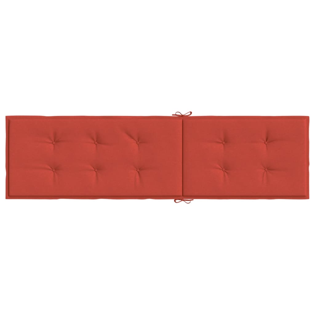 Terrasstoelkussen (75+105)x50x3 cm stof gemêleerd rood - AllerleiShop