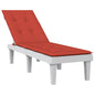 Terrasstoelkussen (75+105)x50x3 cm stof gemêleerd rood - AllerleiShop