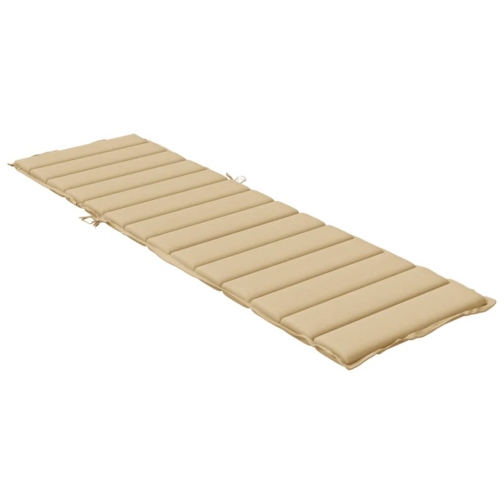 Ligbedkussen 200x50x4 cm stof gemêleerd beige - AllerleiShop