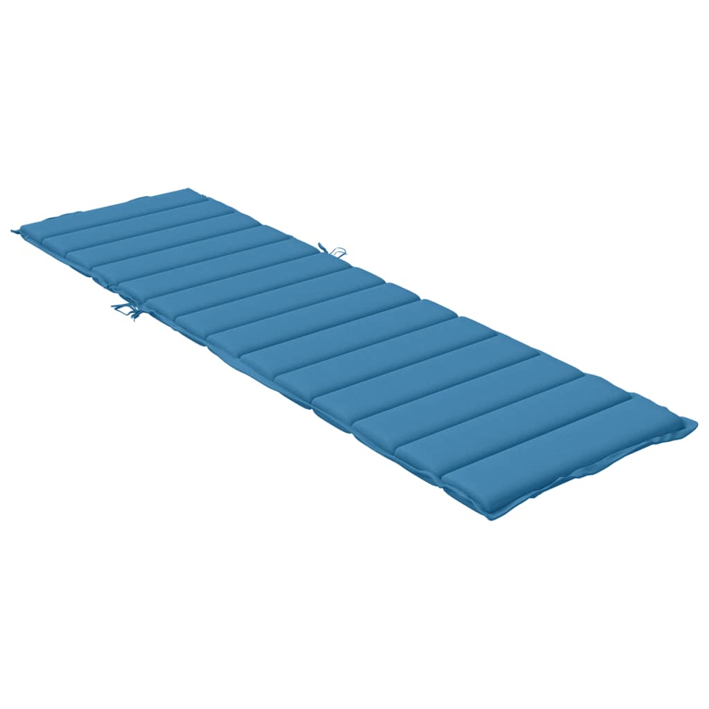 Ligbedkussen 200x50x4 cm stof gemêleerd blauw - AllerleiShop