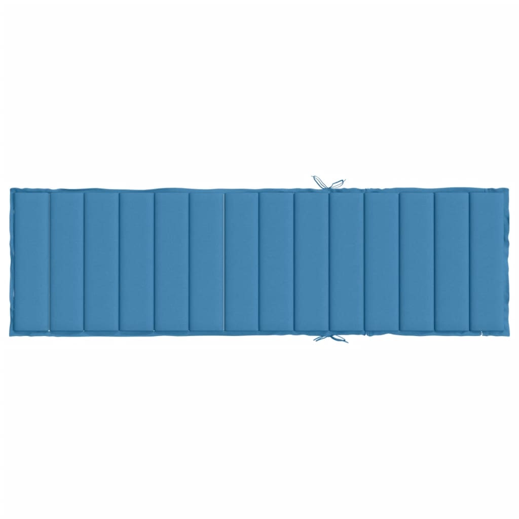 Ligbedkussen 200x50x4 cm stof gemêleerd blauw - AllerleiShop