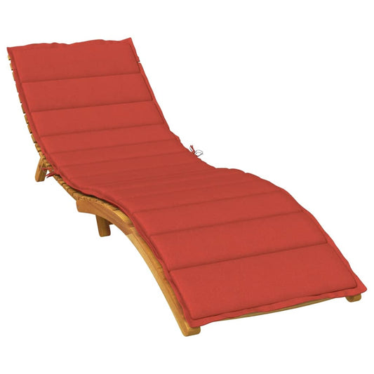 Ligbedkussen 200x50x4 cm stof gemêleerd rood - AllerleiShop