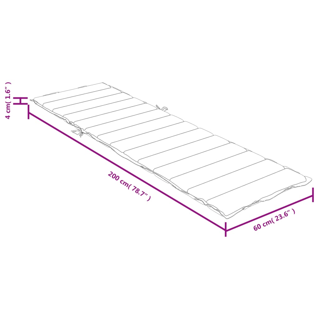 Ligbedkussen 200x60x4 cm stof gemêleerd antracietkleurig - AllerleiShop