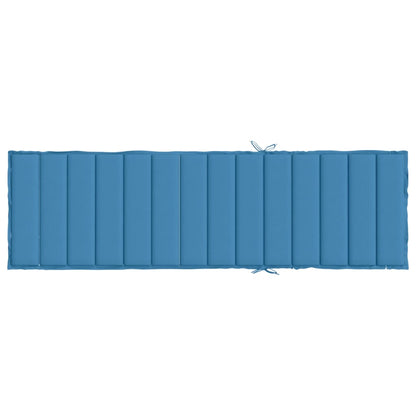 Ligbedkussen 200x60x4 cm stof gemêleerd blauw - AllerleiShop