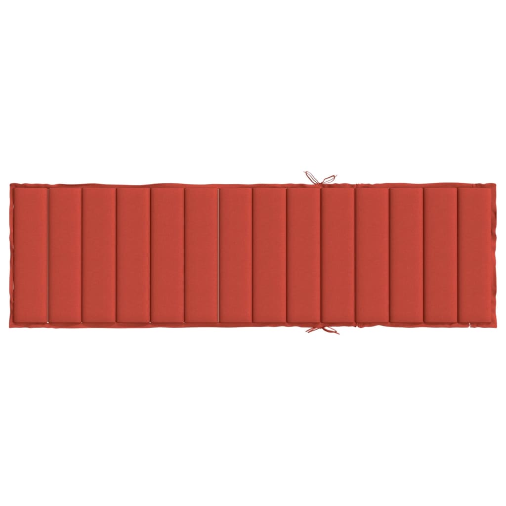 Ligbedkussen 200x60x4 cm stof gemêleerd rood - AllerleiShop