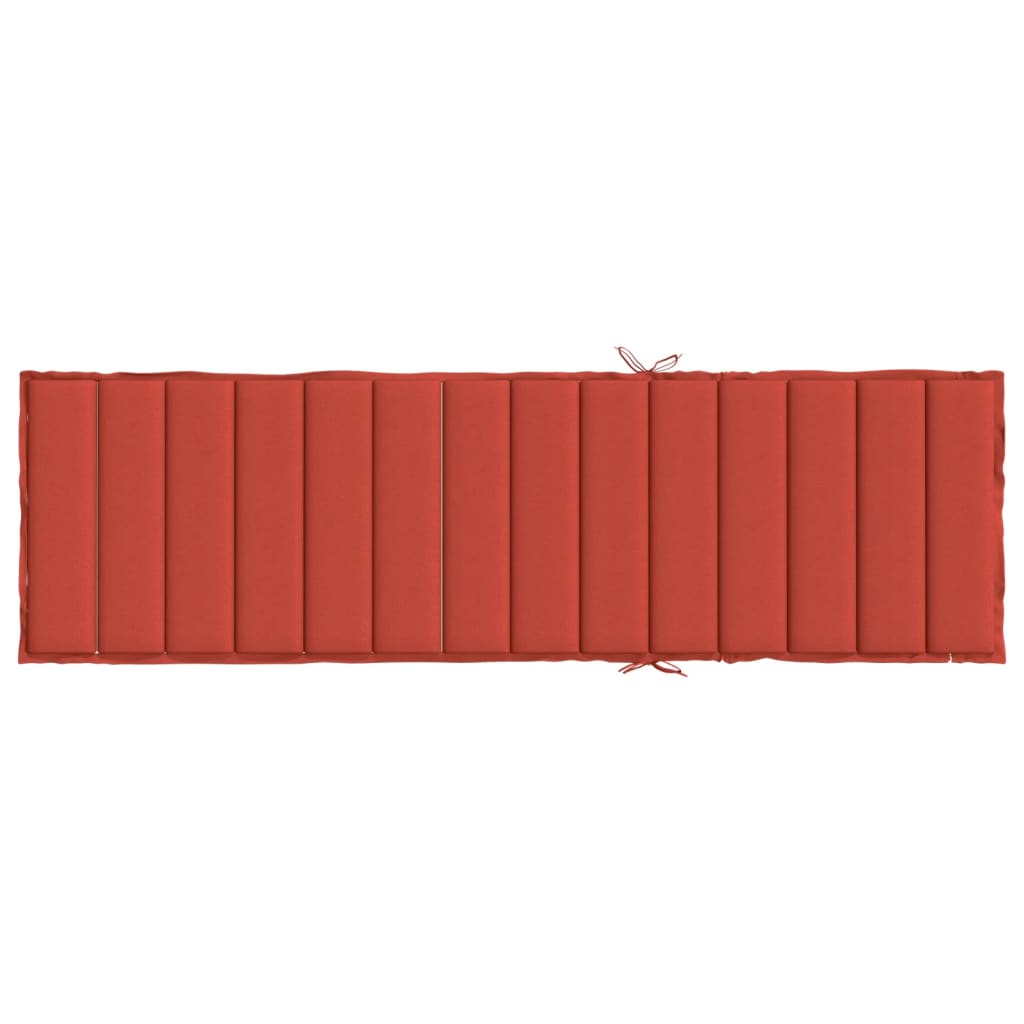 Ligbedkussen 200x70x4 cm stof gemêleerd rood - AllerleiShop