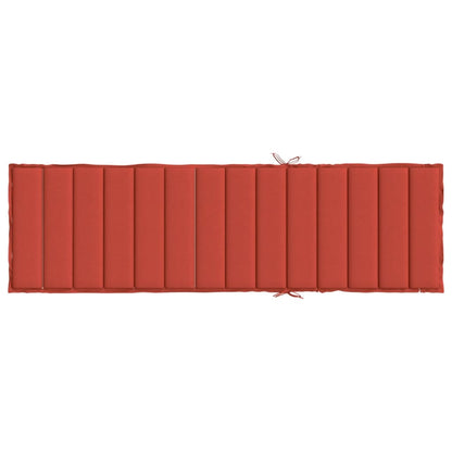 Ligbedkussen 200x70x4 cm stof gemêleerd rood - AllerleiShop