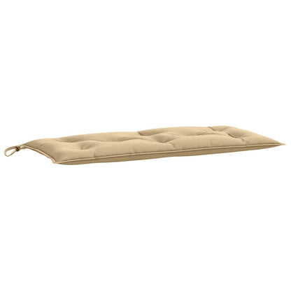 Tuinbankkussen 100x50x7 cm stof gemêleerd beige - AllerleiShop