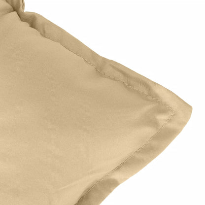 Tuinbankkussen 100x50x7 cm stof gemêleerd beige - AllerleiShop