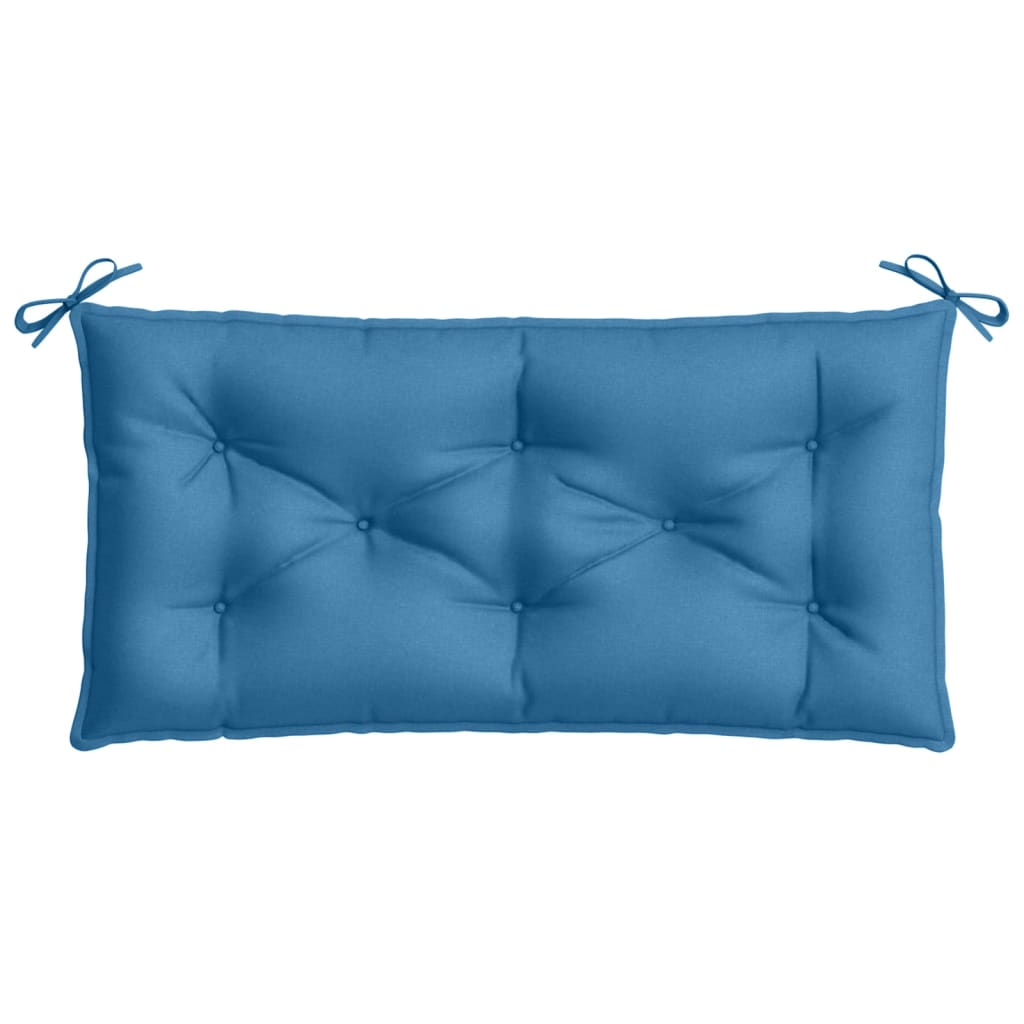 Tuinbankkussen 100x50x7 cm stof gemêleerd blauw - AllerleiShop