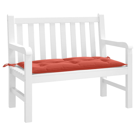 Tuinbankkussen 100x50x7 cm stof gemêleerd rood - AllerleiShop