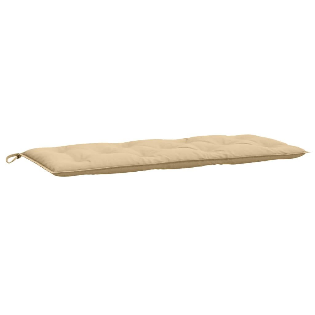 Tuinbankkussen 120x50x7 cm stof gemêleerd beige - AllerleiShop