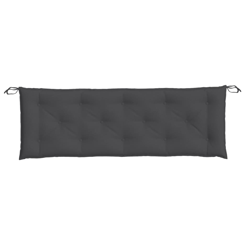 Tuinbankkussen 150x50x7 cm stof gemêleerd antracietkleurig - AllerleiShop