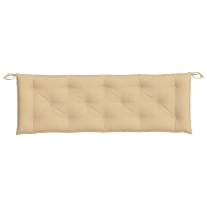 Tuinbankkussen 150x50x7 cm stof gemêleerd beige - AllerleiShop