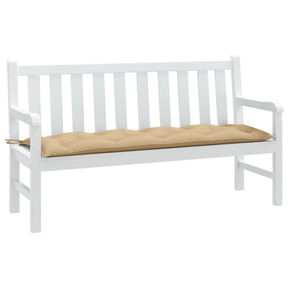 Tuinbankkussen 150x50x7 cm stof gemêleerd beige - AllerleiShop