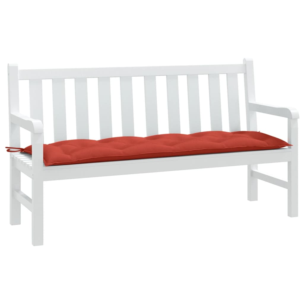 Tuinbankkussen 150x50x7 cm stof gemêleerd rood - AllerleiShop