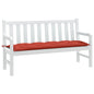 Tuinbankkussen 150x50x7 cm stof gemêleerd rood - AllerleiShop