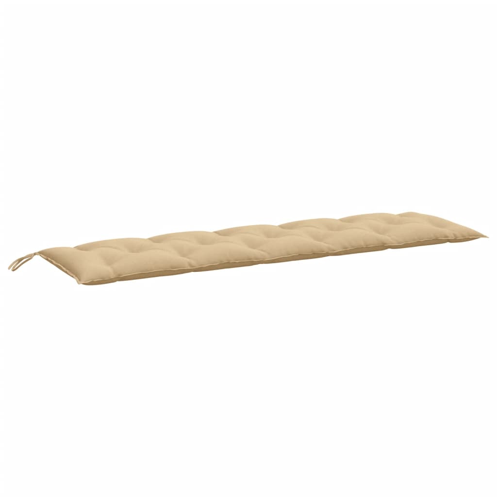 Tuinbankkussen 180x50x7 cm stof gemêleerd beige - AllerleiShop