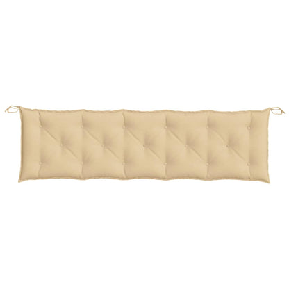 Tuinbankkussen 180x50x7 cm stof gemêleerd beige - AllerleiShop