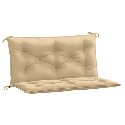 Tuinbankkussens 2 st 100x50x7 cm stof gemêleerd beige - AllerleiShop