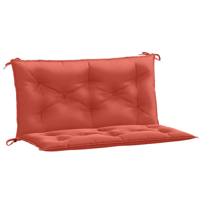 Tuinbankkussens 2 st 100x50x7 cm stof gemêleerd rood - AllerleiShop